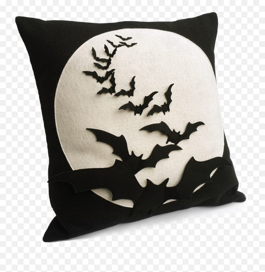 Bat Flight - Full Moon Series 18 Inch Pillow Cover Cushion Png,Bat Wings Png