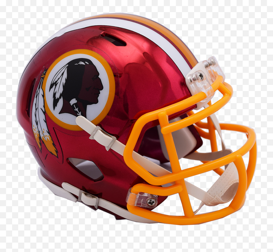 Washington Redskins Chrome Mini Speed Replica Helmet Png Logo Image