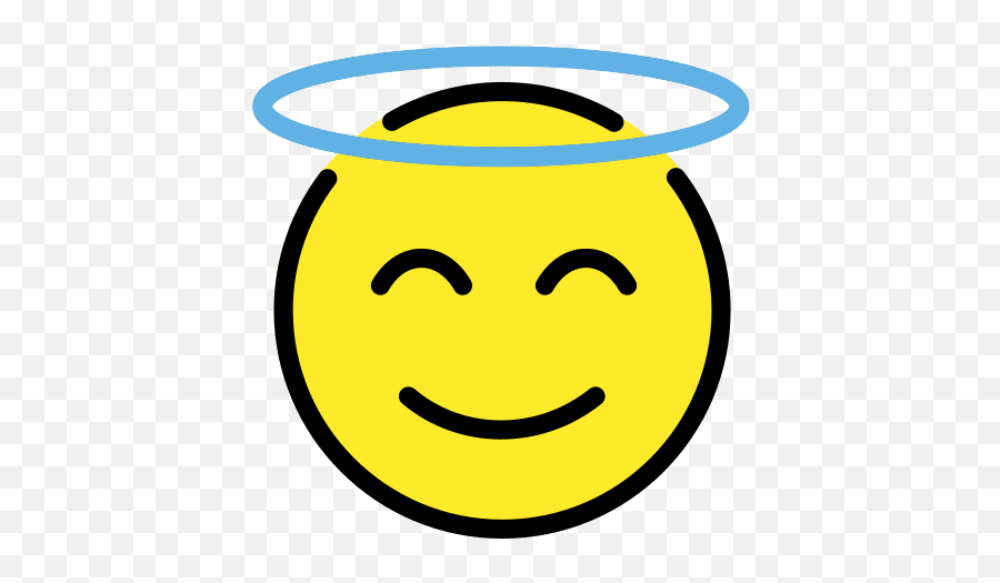 Smiling Face With Halo Emoji - Smiley Heiligenschein Png,Laughing Face Emoji Transparent