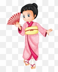 Japanese Girl Clipart Transparent Cartoon - Jingfm Geisha Flag png