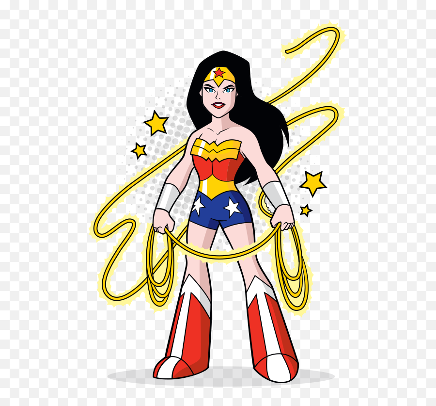 Edad adulta salto herida Wonder Woman Cartoon Superwoman - Imagenes De La Mujer Maravilla En  Caricatura Png,Superwoman Png - free transparent png images - pngaaa.com