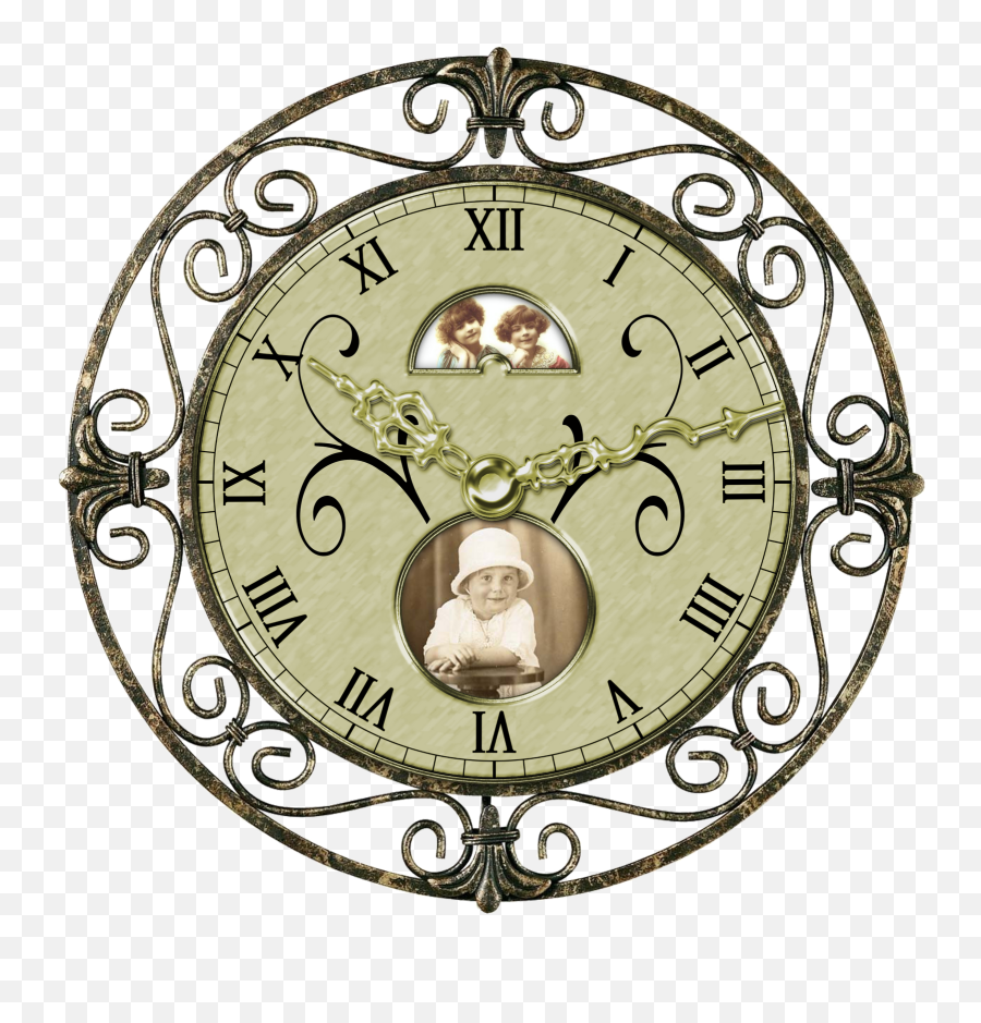 Victorian Clock Drawing Free Download - Clock Face Template Png,Clock Clipart Transparent