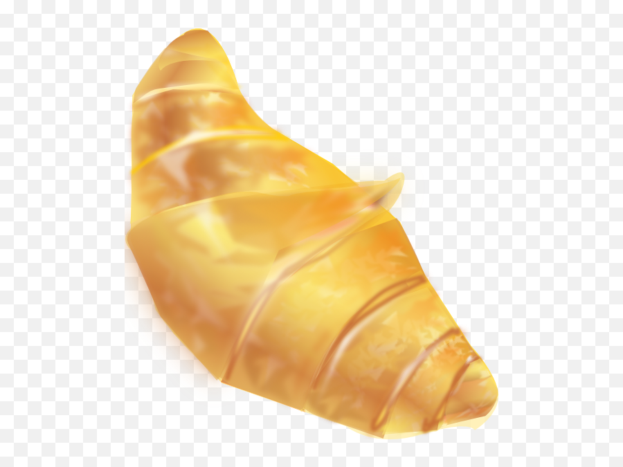 Golden Croissant - French Food Clip Art Png,Croissant Png