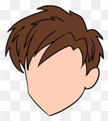 How To Draw Manga Hair - Cartoon Brown Boy png