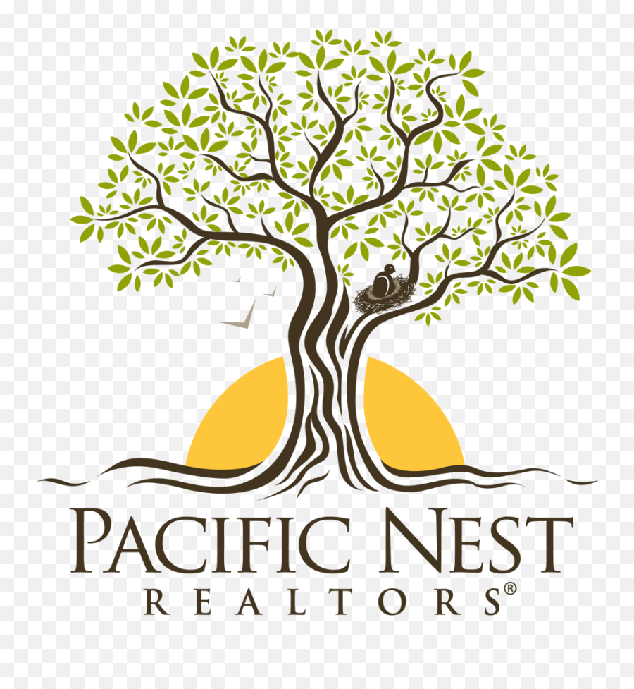 Pacific Nest Realtors Logo Design Wonderful Tree - Fiction Png,Realtor.com Logos