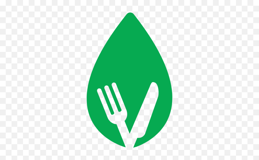 Green Leaf Fork Knife Icon - Png Garfo E Faca,Knife Icon