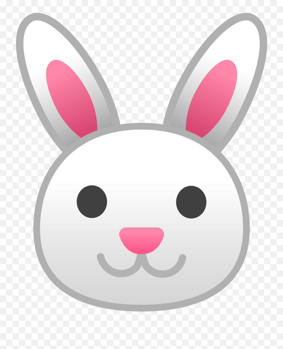Rabbit Face Icon Noto Emoji Animals Nature Iconset Google - Rabbit Face Png,Face Icon Transparent