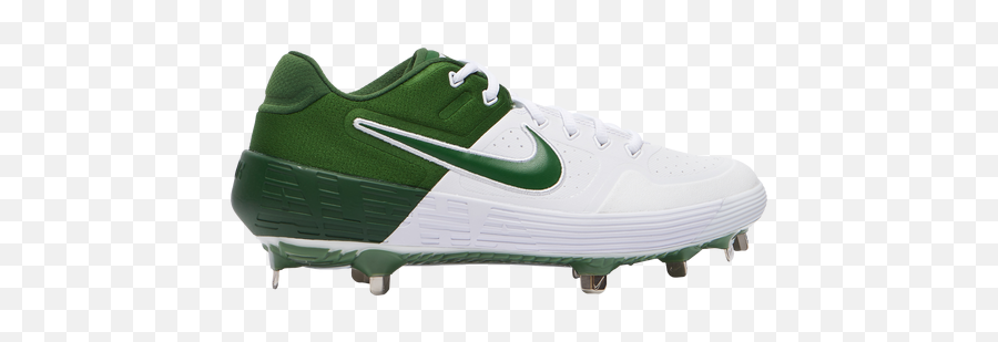 Nike Alpha Huarache Elite 2 Low - Menu0027s Metal Cleats Shoes White Forest Green Electric Green Round Toe Png,Nike Icon Hoodie