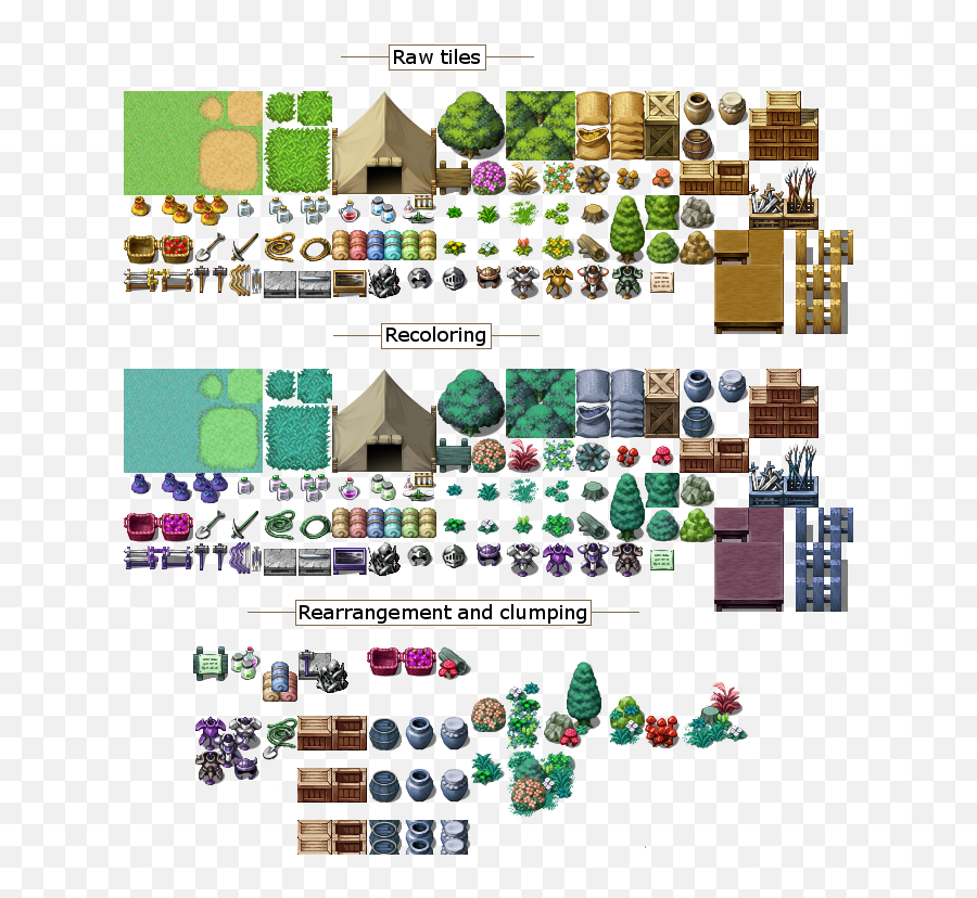 Guide To Simple Tileset Edits Rpgmakernet - Tile Map Cartoon Png,Rpg Maker Waist Up Icon