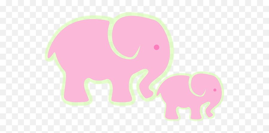 Download How To Set Use Pink Elephant And Baby Icon Png - Animal Figure,Elephant Icon Png