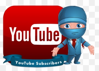 Youtube Logo Black Png Image - Youtube Subscriber Logo Cartoon Png,Black Youtube Logo Png