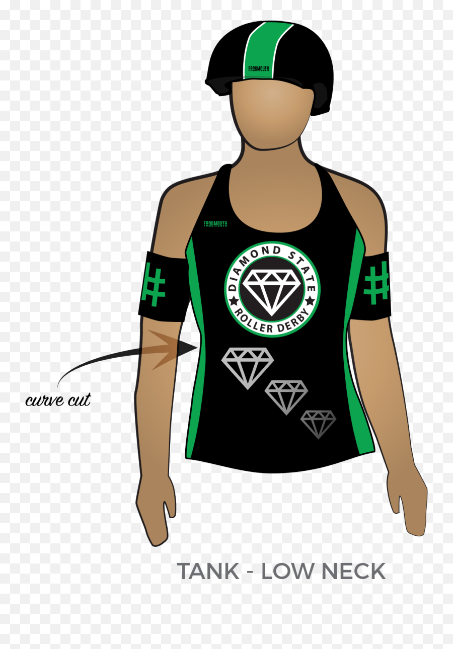 Diamond State Roller Derby - Roller Derby Jersey Png,Cartoon Diamond Png