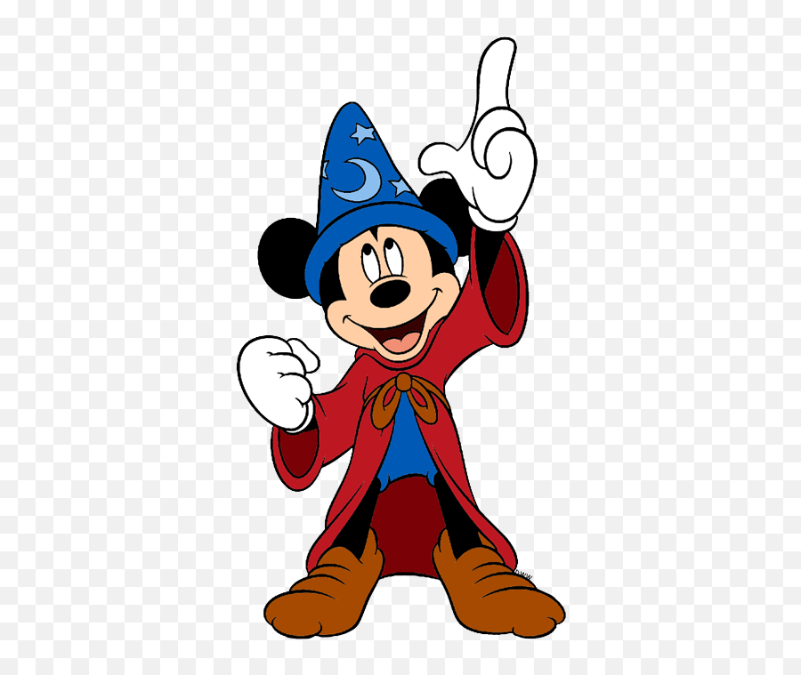 Download Hd Mickey Mouse Clipart - Fantasia Mickey Mouse Png,Sorcerer Png