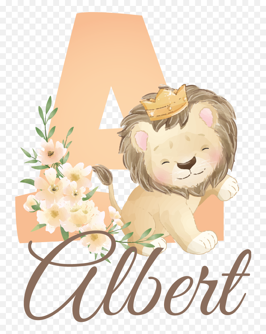 Cute Animals Lioness With Name Baby T - Shirt Leão Baby Aquarela Png,Lioness Icon