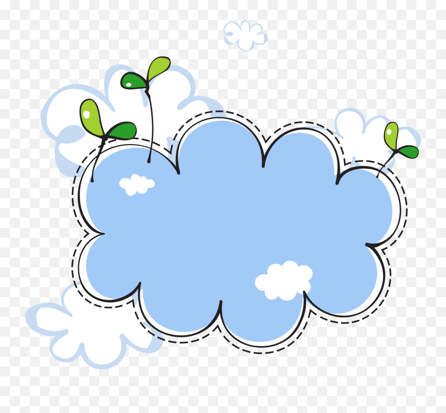Clouds Euclidean Vector Seedlings - Cloud Clipart Png,Clouds Clipart Png