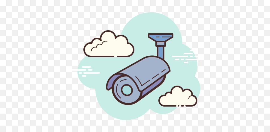 Bullet Camera Icon In Cloud Style - Notes Icon Aesthetic Cloud Png,Icon Aircraft Video