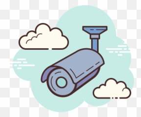 Bullet Camera Icon In Cloud Style - Notes Icon Aesthetic Cloud Png,Icon Aircraft Video