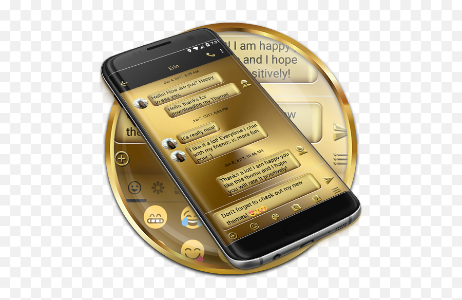 Sms Messages Metal Solid Gold Theme 100 Download Android Apk - Language Png,Sms Fun Icon