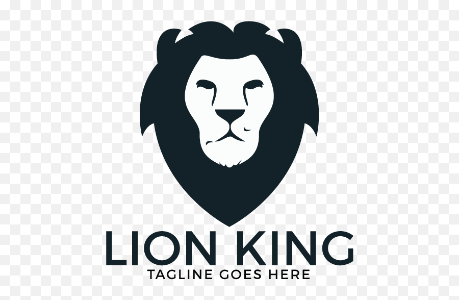 Lion Head Logo Design - Illustration Png,Lion Head Logo