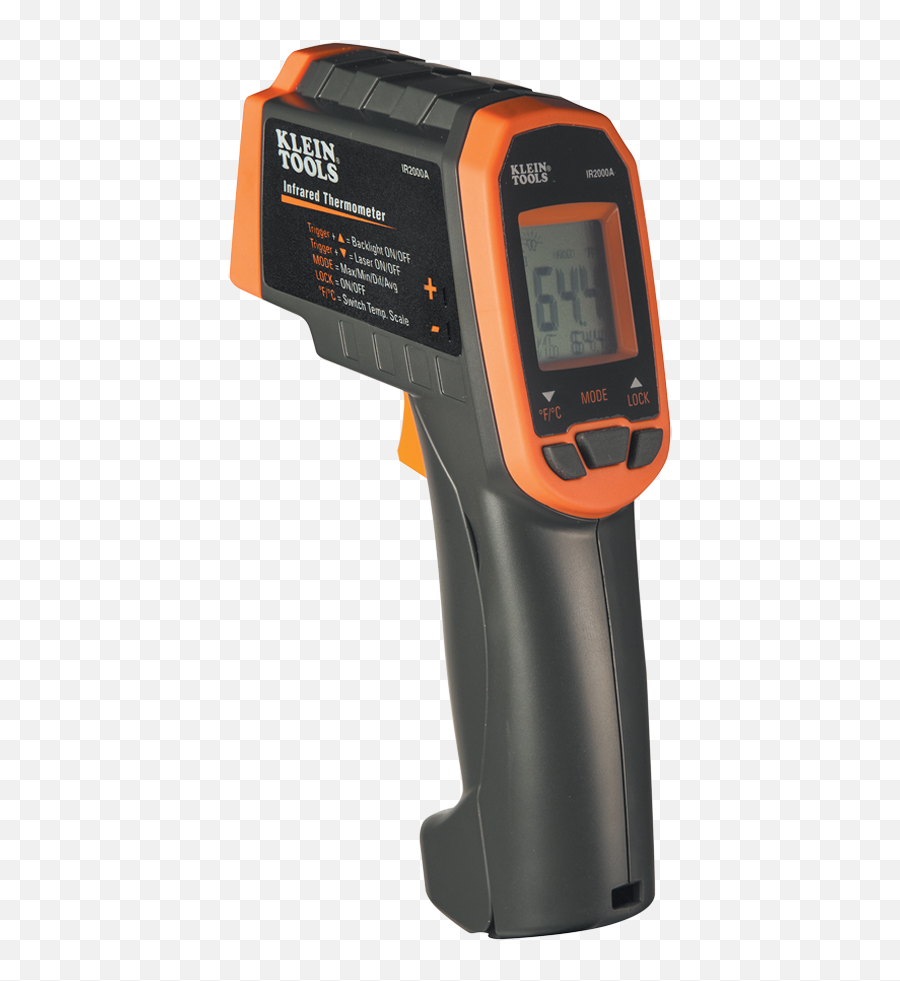 121 Infrared Thermometer Auto Scan - Ir2000a Klein Tools Klein Ir 2000a Png,Thermometer Transparent Background