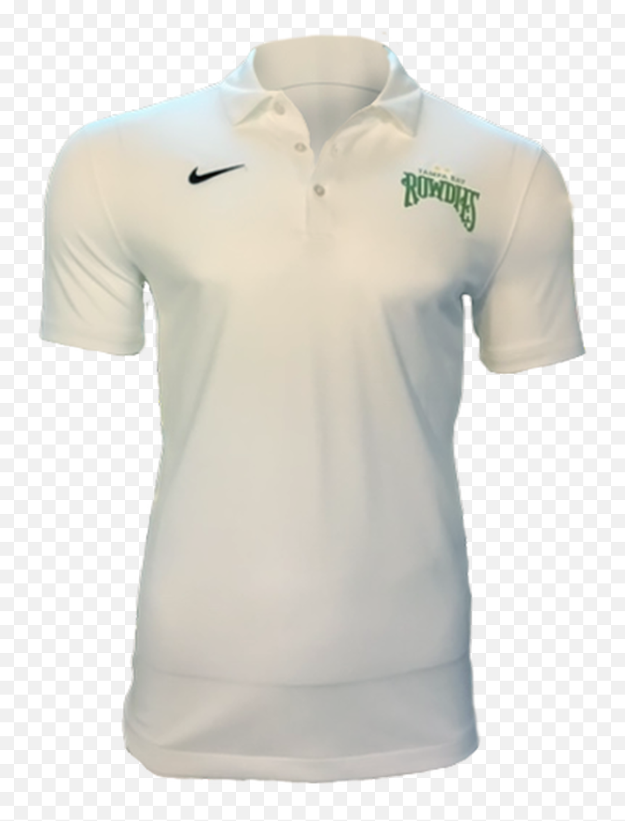 Tampa Bay Rowdies Mens White Nike Polo - Polo Shirt Png,White Nike Logos