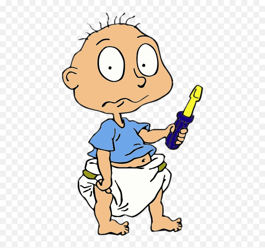 Check Out This Transparent Rugrats Character Tommy Pickles Png Holding Gun