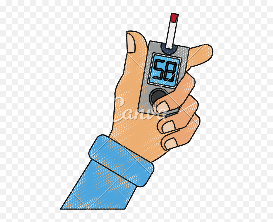 Hand Holding Glucometer - Icons By Canva Gun Png,Hand Holding Gun Transparent