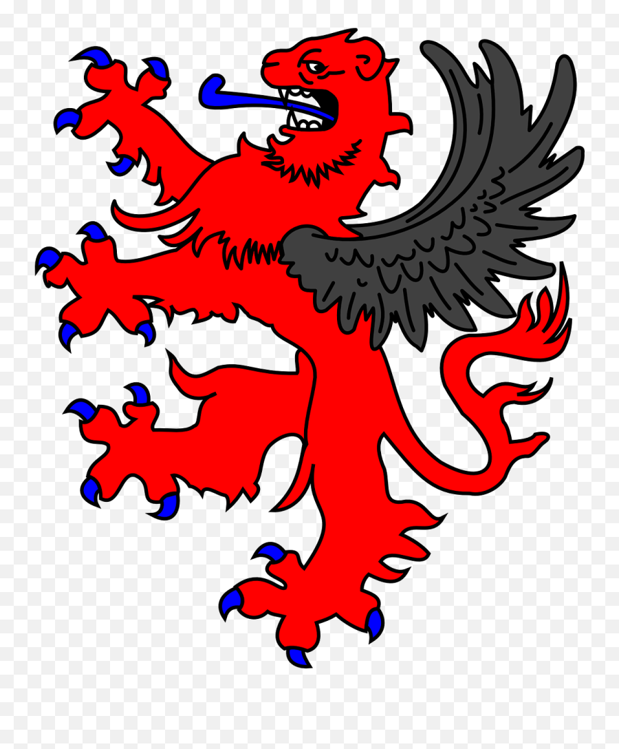 Lion Winged Griffin - Free Vector Graphic On Pixabay Heraldic Lion Transparent Png,Griffin Png