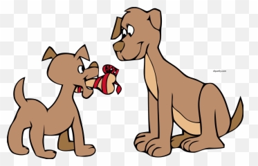 Download Dog Giving Bone Clipart Png - Dog And Puppy Clipart Dog With Puppy Clipart,Puppy Clipart Png