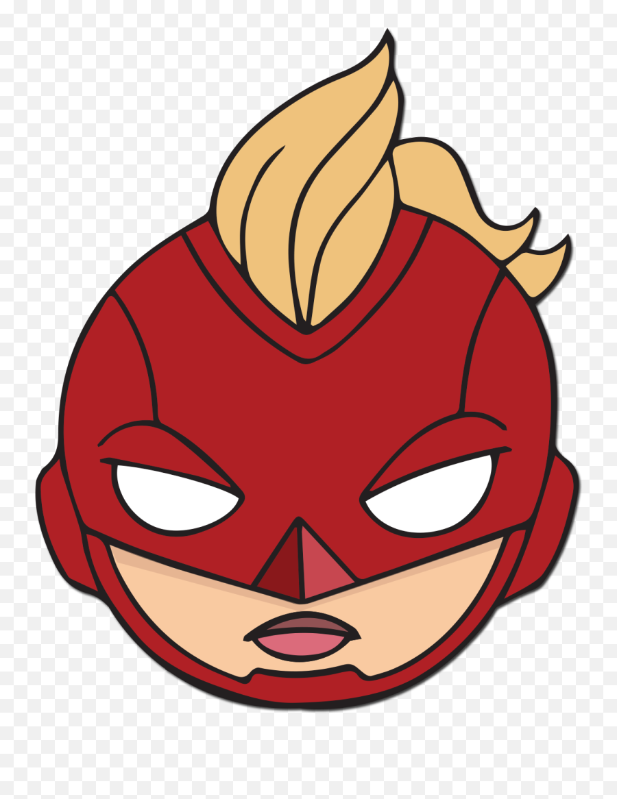 Captain Marvel U2013 Luggage Decal Digiprint Singapore - Captain Marvel Face Clipart Png,Captain Marvel Png