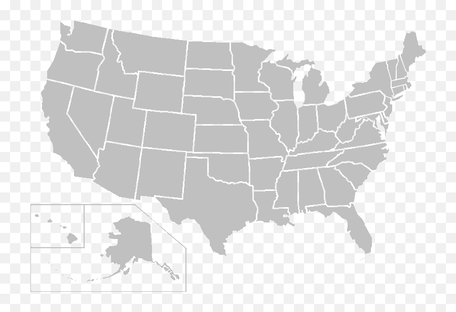 Blank Map Of The United States - Us Map Png,United States Map Transparent