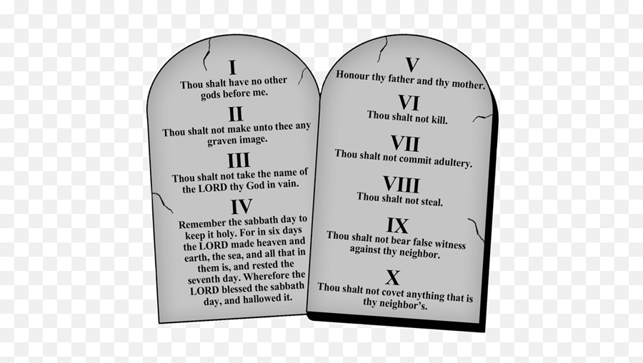 Ten Commandments Png 4 Image - Ten Commandments Png,Ten Commandments Png