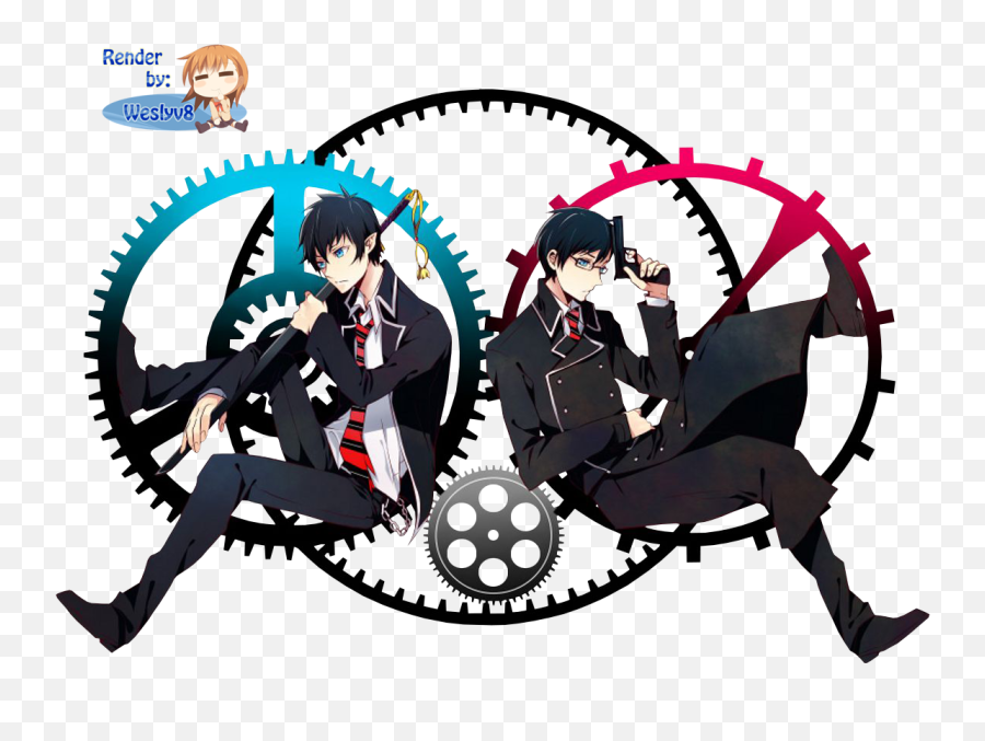 Png - Ao No Exorcist Render,Rin Okumura Png