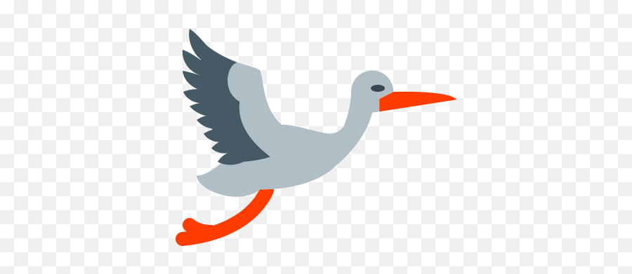 Flying Stork Icon - Stork Png Baby,Stork Png