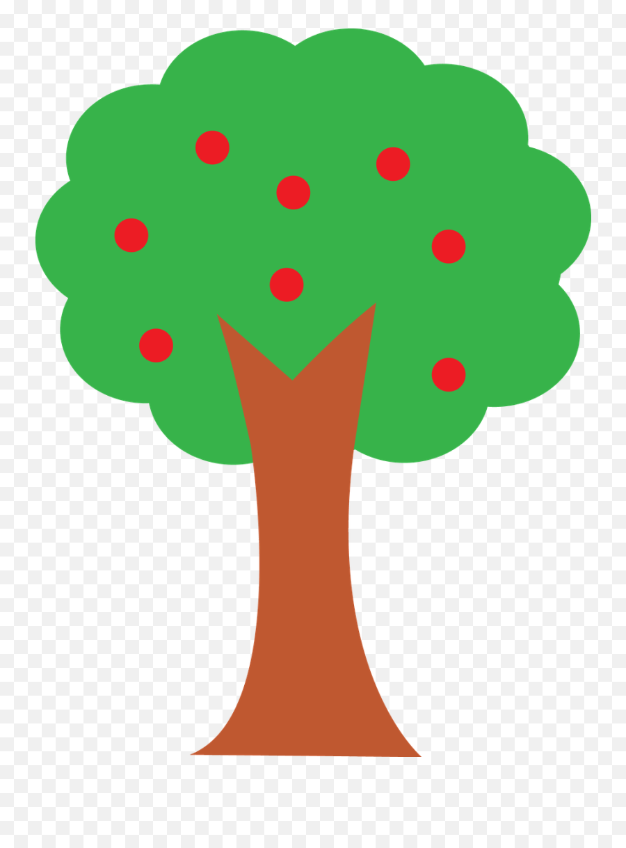 Download Hd Fazenda Minus Clip Art - Cartoon Apple Tree Png Apple Tree Png Clipart,Apple Tree Png