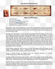 Doc Shroud Of Turin Fact Sheet Brian Cray - Academiaedu First Crusade Fact File Png,Shroud Png