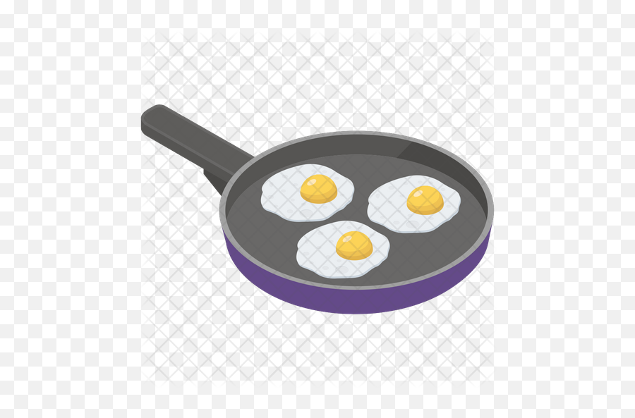 Fried Eggs Pan Icon Of Isometric Style - Egg Fry Icon 3d Png,Fried Egg Png