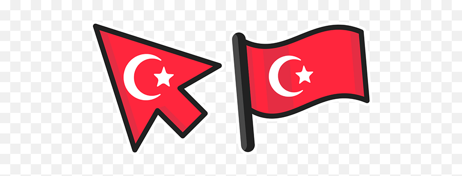 Turkey Flag Cursor - Flag Png,Turkey Flag Png