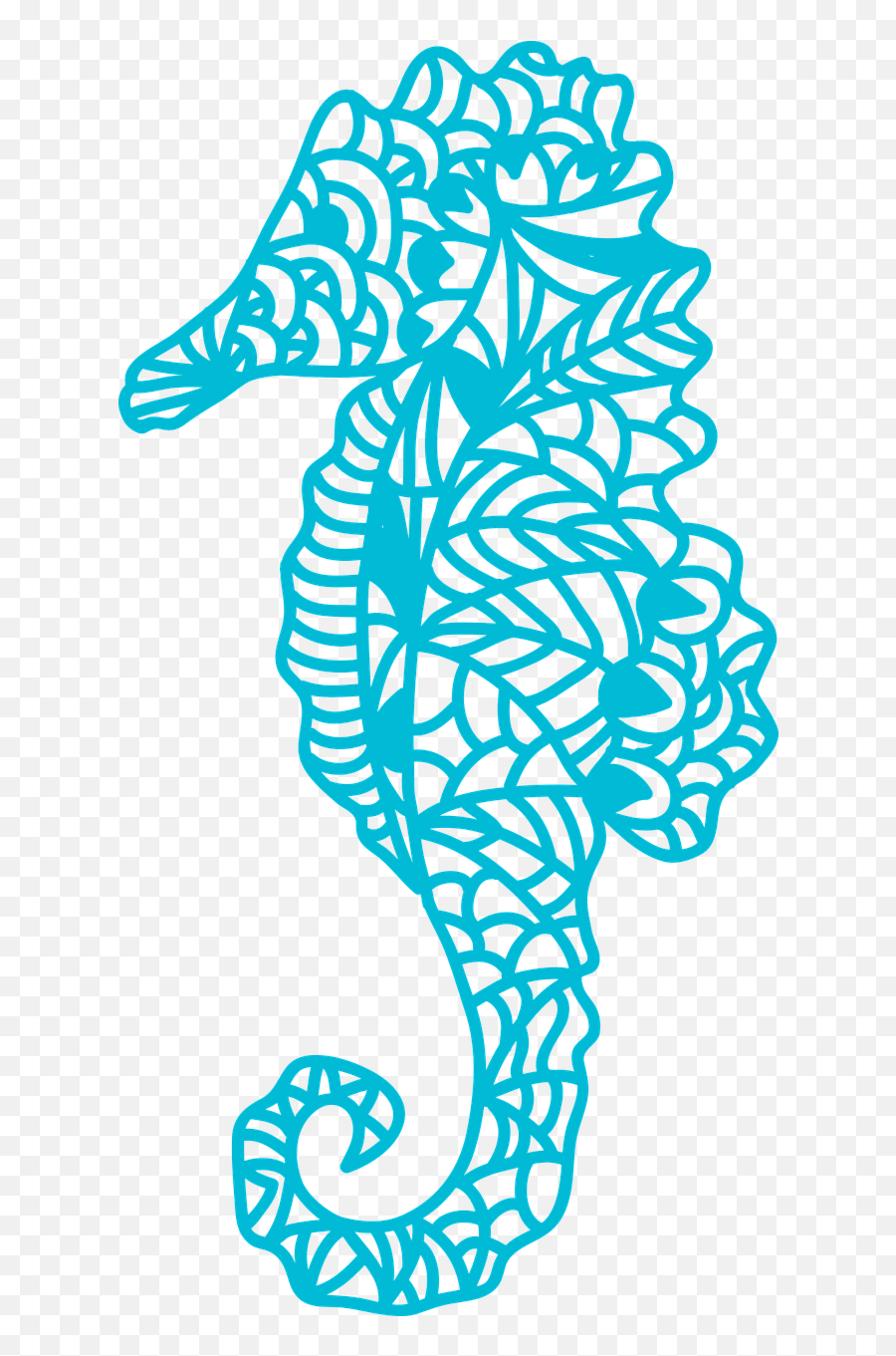 Seahorse Sea - Free Sea Zentangle Animal Svg Png,Sea Horse Png
