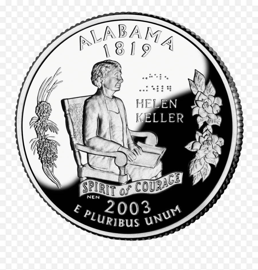 2003 Al Proof - Alabama State Quarter Png,Quarter Png