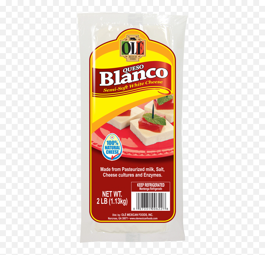 Ole Mexican Foods Queso Blanco 2lb - Ole Mexican Foods Ole Mexican Foods Png,Queso Png