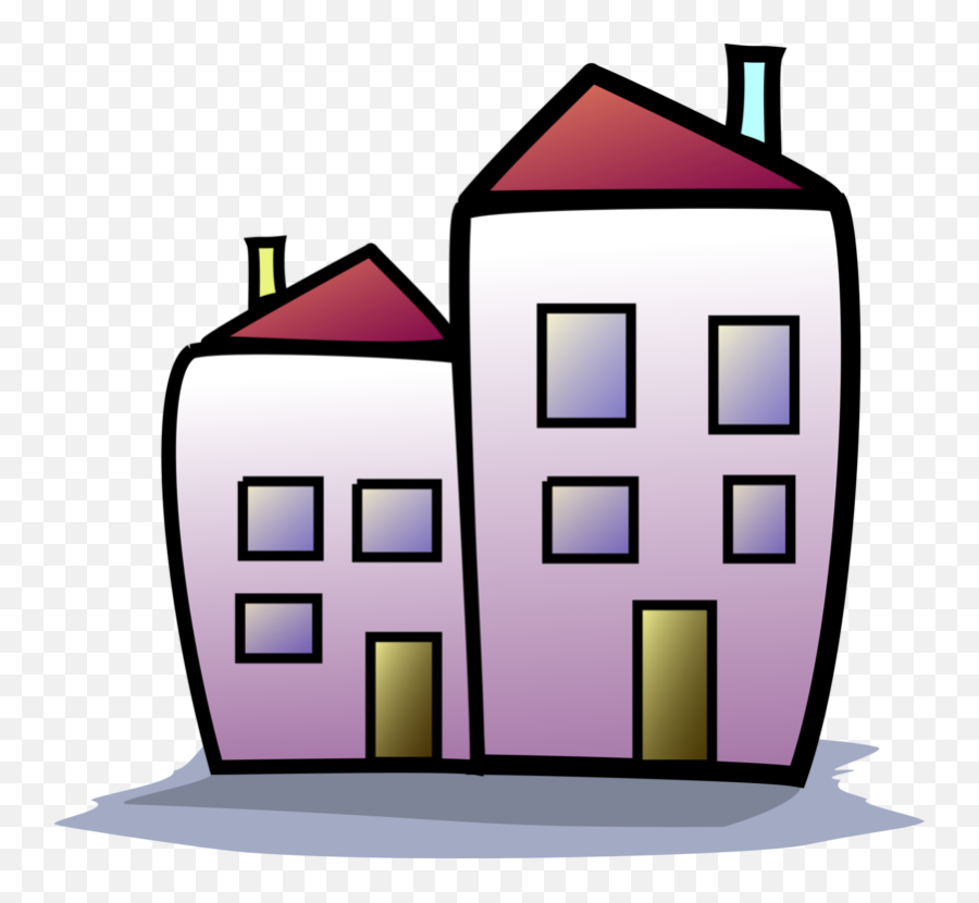 Buildings Building House Home - Apartment Clipart Png,House Cartoon Png