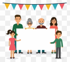 Wedding Invitation Family Day Child - Clipart Happy png