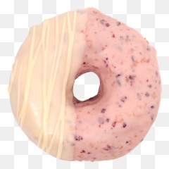 Strawberry Donut - Strawberry Donut Png,Bagel Png