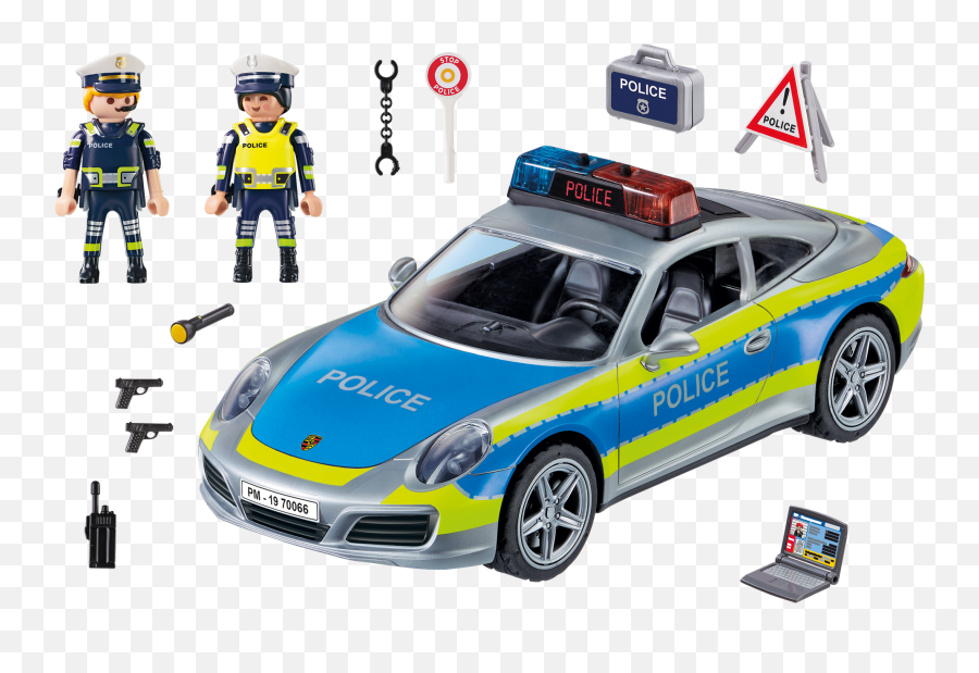 Porsche 911 Carrera 4s Police - 70066 Playmobil United Porsche Police Playmobil Png,Police Lights Png
