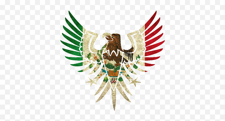 Eagle Mexican Design With Flag - Vector Mexican Eagle Logo Png,Mexican Eagle Logo
