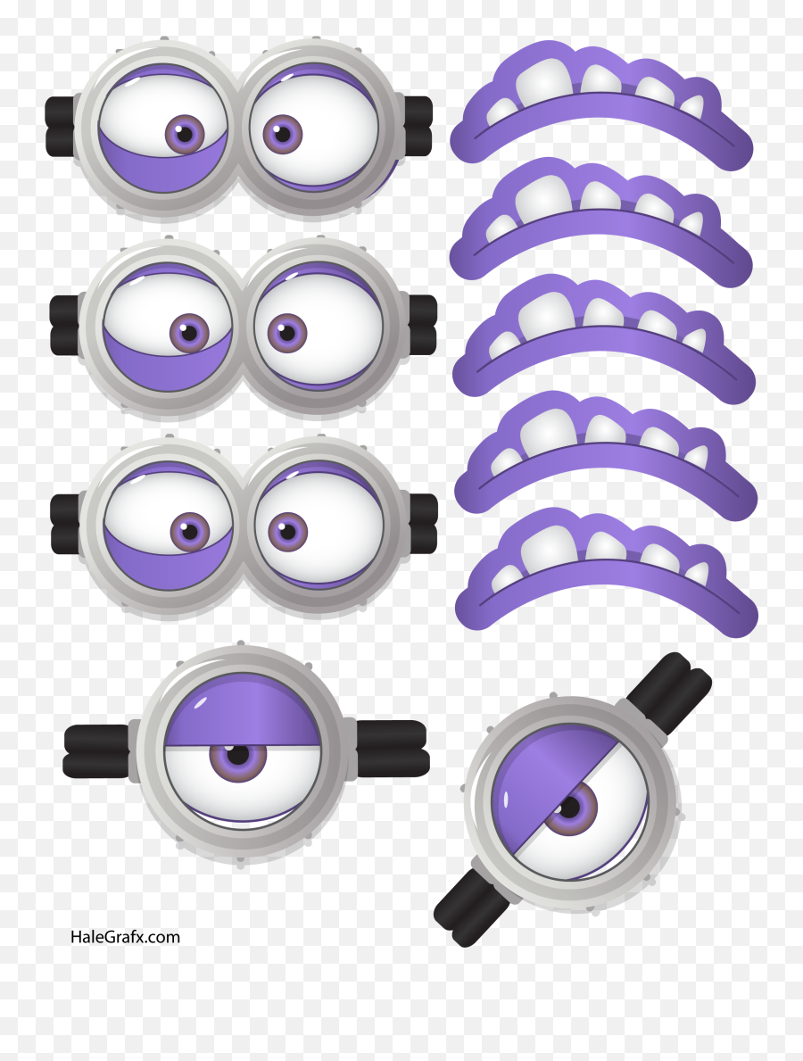 Purple Minion Png Images Collection For Free Download - Purple Minion Eyes Printable,Lilac Png