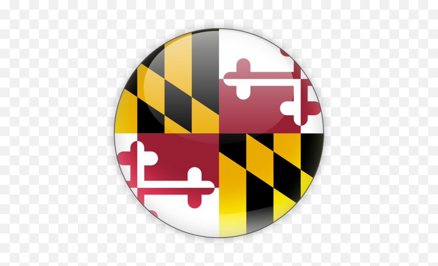 Maryland State Flag Circle Transparent - Maryland Flag Png,Maryland Flag Png