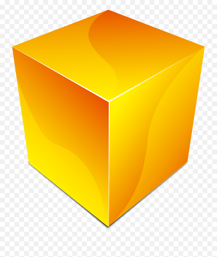 Square Clipart Yellow - Orange Cube Png,Yellow Square Png