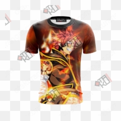 Fairy Tail Dragon Cry Natsu Dragneel New Look Unisex 3d T - Highschool Dxd X Demon Slayer Wattpad Png,Natsu Dragneel Png